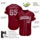 Custom Crimson Gray-White Authentic Drift Fashion Baseball Jersey