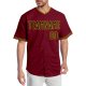 Custom Crimson Black-Gold Authentic Baseball Jersey